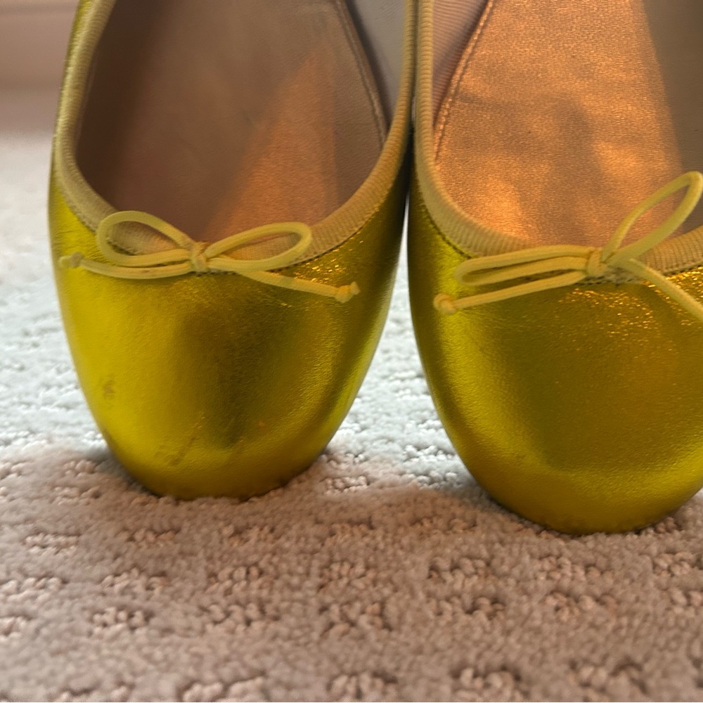 Tory Burch Miller Purple Flats & JCrew vibrant yellow flats - Picture 16 of 16